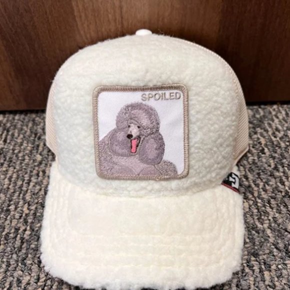 Goorin Bros Animal Farm Trucker Baseball Snapback Hat Cap FLUFFY PUPPY Spoiled